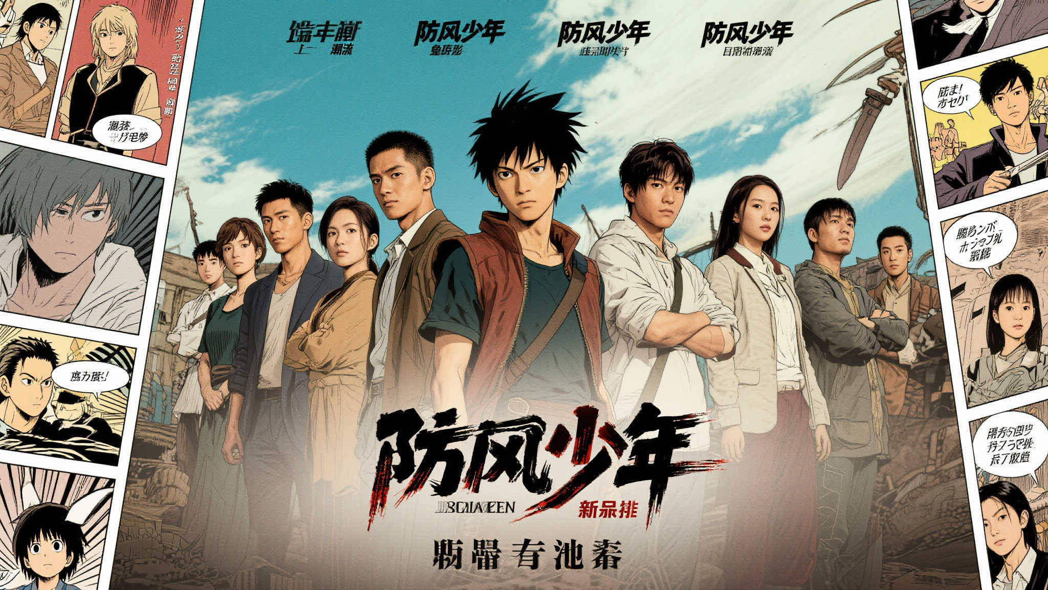 《防风少年》真人漫改电影曝光演员阵容及首支预告影片
